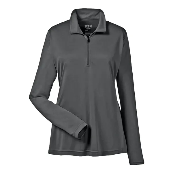 Team 365 Women's Zone Performance Quarter-Zip Pullover - Team 365 Women's Zone Performance Quarter-Zip Pullover - Image 5 of 12