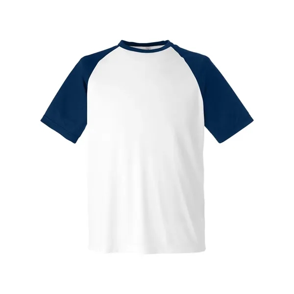 Team 365 Unisex Zone Colorblock Raglan T-Shirt - Team 365 Unisex Zone Colorblock Raglan T-Shirt - Image 11 of 12
