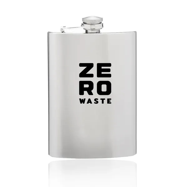 9 oz. Stainless Steel Hip Flask - 9 oz. Stainless Steel Hip Flask - Image 0 of 1
