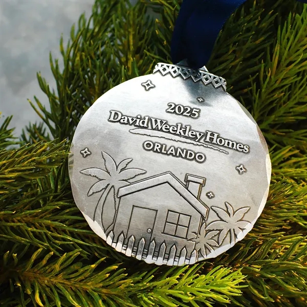 Classic Round Metal Bulb Ornament - Classic Round Metal Bulb Ornament - Image 23 of 23