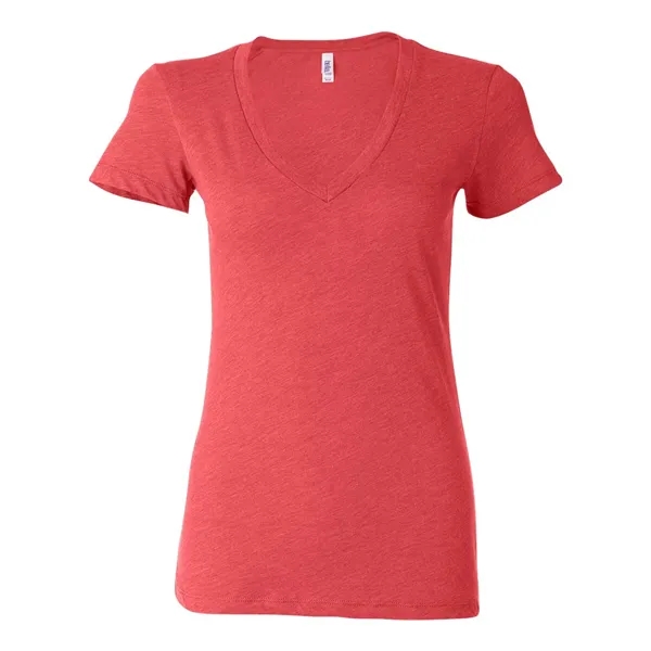 BELLA + CANVAS Women's Triblend Deep V-Neck Tee - BELLA + CANVAS Women's Triblend Deep V-Neck Tee - Image 19 of 24