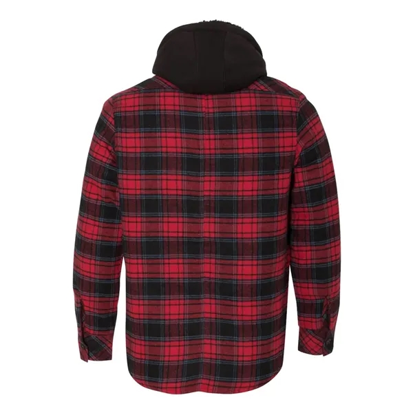Burnside Men's Quilted Flannel Hooded Jacket - Burnside Men's Quilted Flannel Hooded Jacket - Image 10 of 10