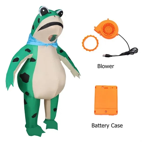 Inflatable Frog Costume for Adults & Kids - Inflatable Frog Costume for Adults & Kids - Image 1 of 4
