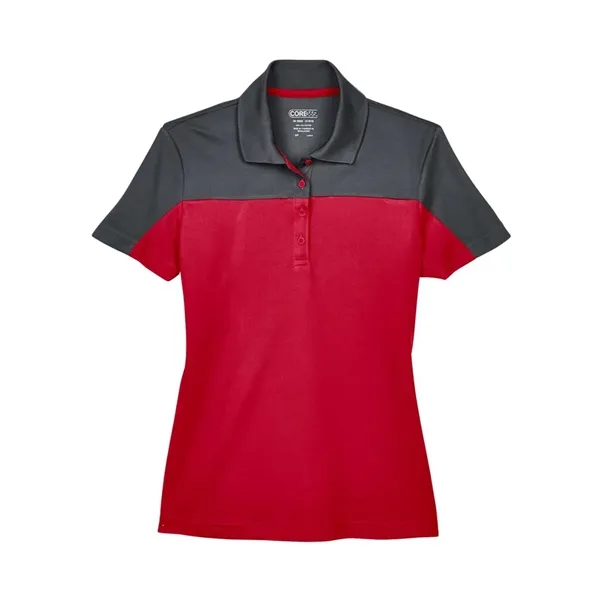 CORE365 Women's Balance Colorblock Performance Pique Polo