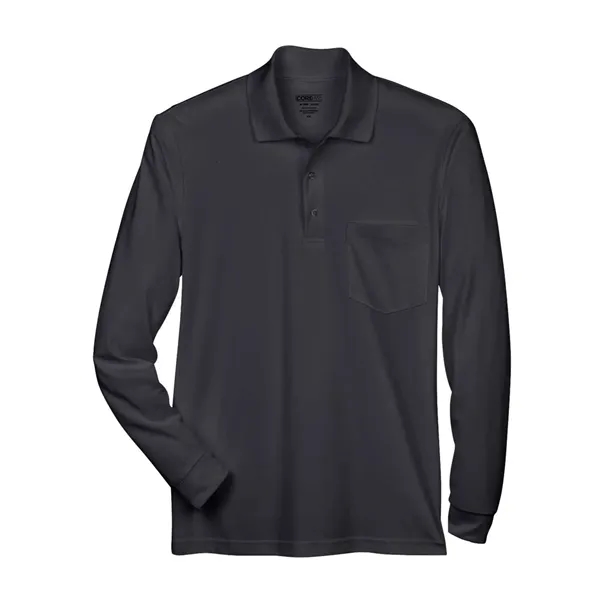 Custom CORE365 Men's Pinnacle Performance Long Sleeve Pique Polo...