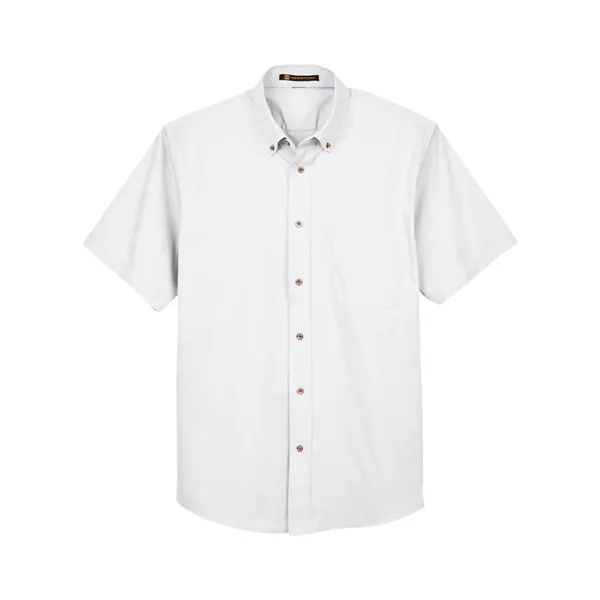 Harriton Men's Easy Blend™ Twill Dress Shirt with Stain-R... - Harriton Men's Easy Blend™ Twill Dress Shirt with Stain-R... - Image 9 of 12