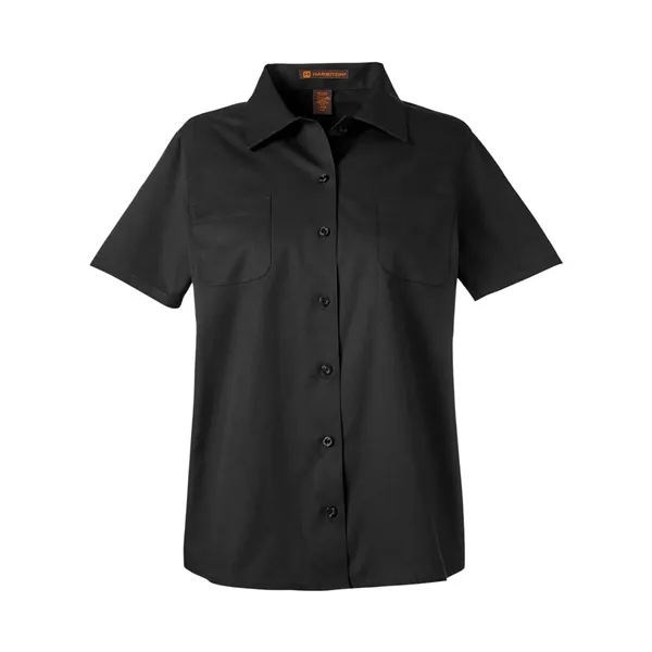 Harriton Women's Advantage IL Short Sleeve Dress Shirt - Harriton Women's Advantage IL Short Sleeve Dress Shirt - Image 1 of 8