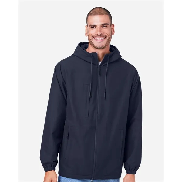 Harriton Unisex Flex Twill Hooded Jacket