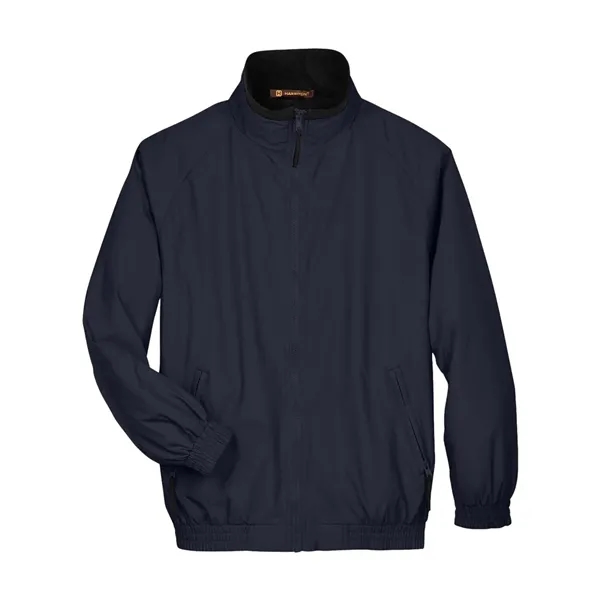 Harriton Unisex Fleece Lined Nylon Jacket - Harriton Unisex Fleece Lined Nylon Jacket - Image 3 of 4