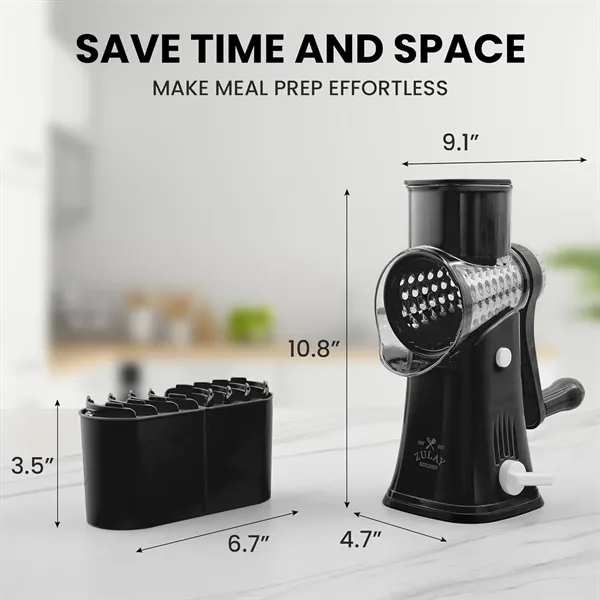Manual Hand Crank Cheese Grater - Manual Hand Crank Cheese Grater - Image 1 of 8