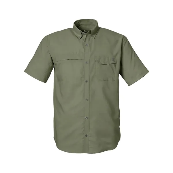 HUK Men's Tide Point Short Sleeve Shirt - HUK Men's Tide Point Short Sleeve Shirt - Image 7 of 12