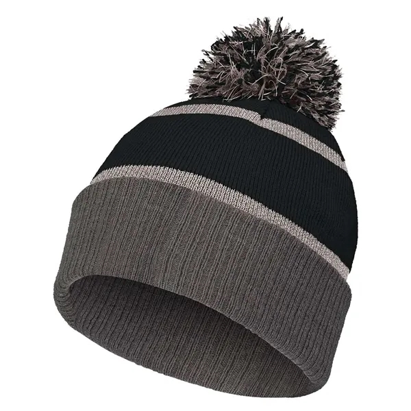 Custom Holloway 8 1/2" Reflective Knit Beanie