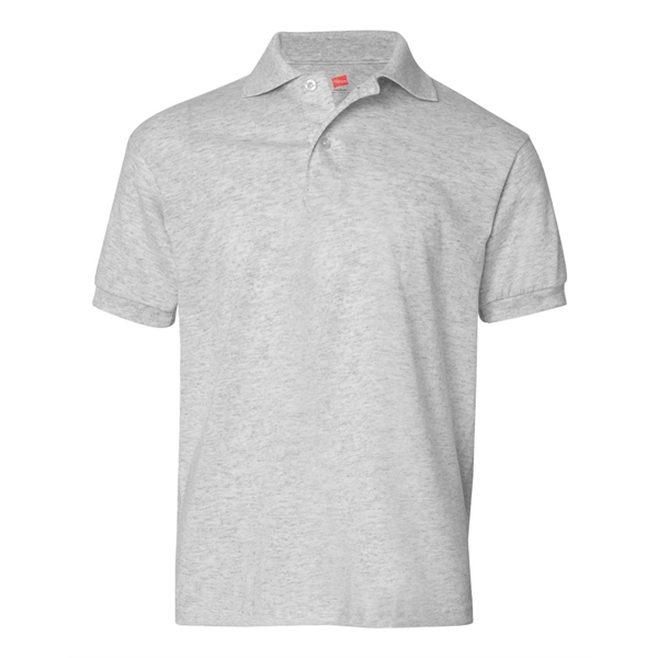 Hanes Youth Ecosmart® Jersey Polo - Hanes Youth Ecosmart® Jersey Polo - Image 24 of 27