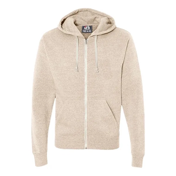 J. America Men's Triblend Full-Zip Hooded Sweatshirt - J. America Men's Triblend Full-Zip Hooded Sweatshirt - Image 11 of 16