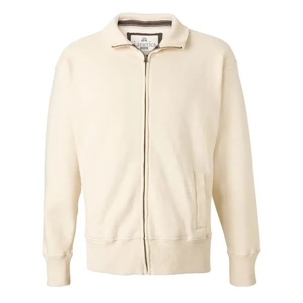 J. America Unisex Vintage Fleece Track Jacket - J. America Unisex Vintage Fleece Track Jacket - Image 0 of 3