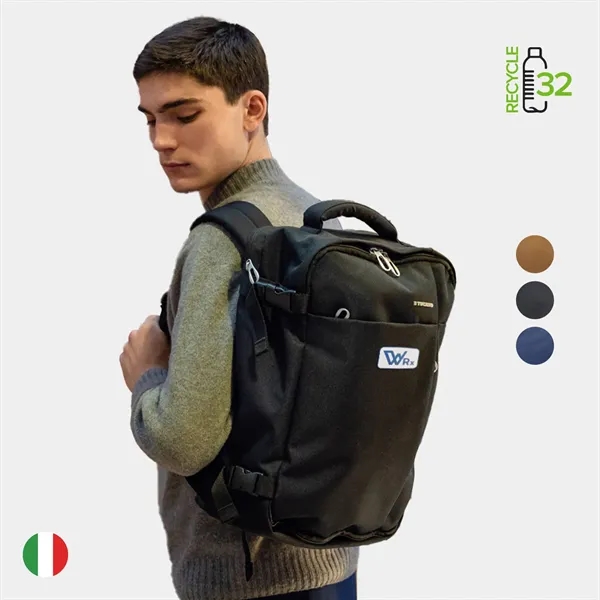 TUCANO® - Italy TUGO Recycled Cabin Luggage Travel Backpack - TUCANO® - Italy TUGO Recycled Cabin Luggage Travel Backpack - Image 0 of 8