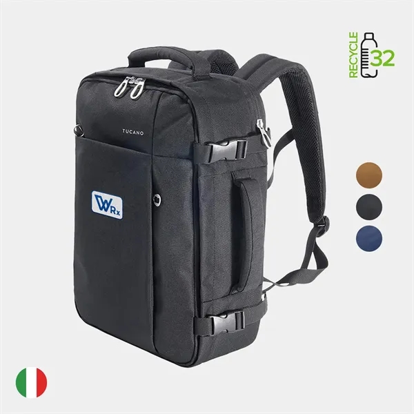 TUCANO® - Italy TUGO Recycled Cabin Luggage Travel Backpack - TUCANO® - Italy TUGO Recycled Cabin Luggage Travel Backpack - Image 1 of 8