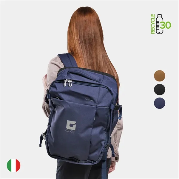 TUCANO® - Italy Recycled Business Luggage Travel Backpack - TUCANO® - Italy Recycled Business Luggage Travel Backpack - Image 0 of 12