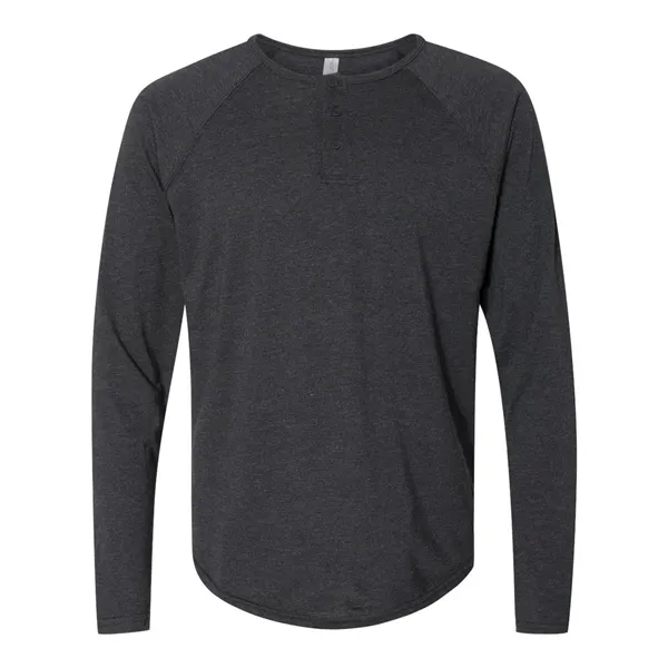 Next Level Men's Triblend Henley T-Shirt - Next Level Men's Triblend Henley T-Shirt - Image 0 of 4