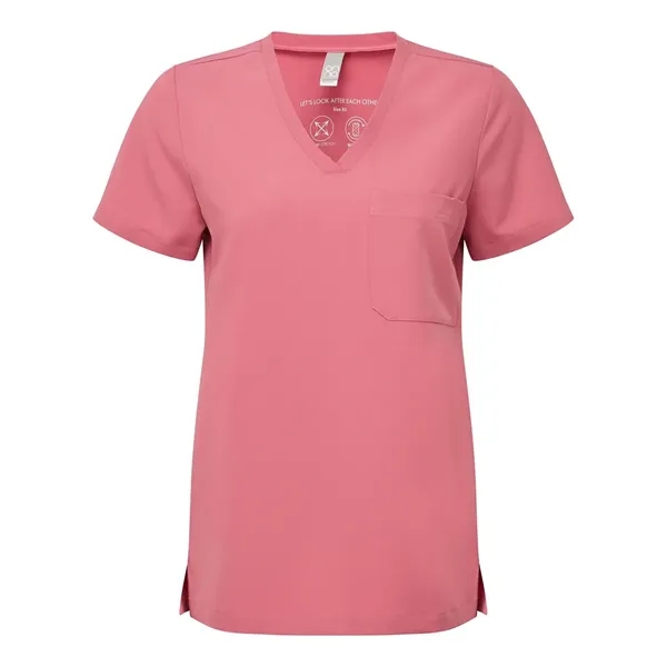 Onna Women's Limitless V-Neck Stretch Scrub Top - Onna Women's Limitless V-Neck Stretch Scrub Top - Image 2 of 7
