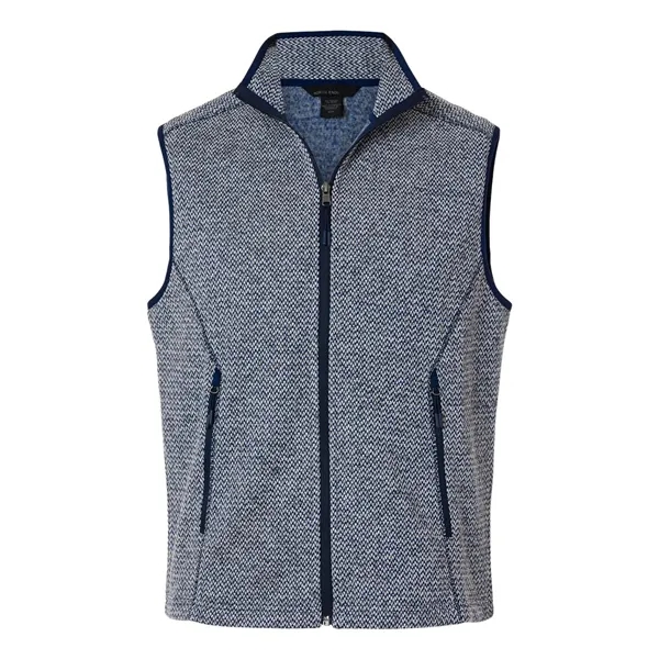 Custom North End Men's Jasper Jacquard Fleece Vest