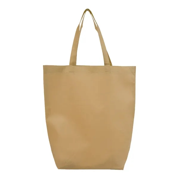 Q-Tees Non-Woven Gusset Bottom Tote - Q-Tees Non-Woven Gusset Bottom Tote - Image 0 of 18