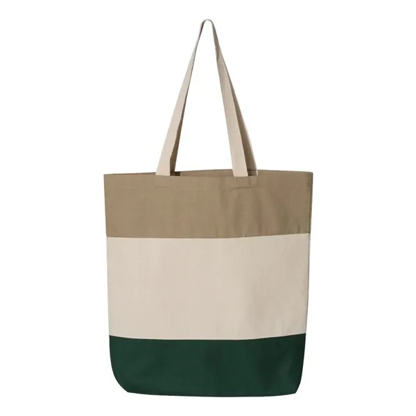Q-Tees 11L Tri-Color Tote - Q-Tees 11L Tri-Color Tote - Image 6 of 14
