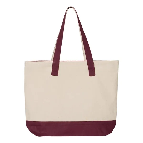 Q-Tees 19L Zippered Tote - Q-Tees 19L Zippered Tote - Image 6 of 16