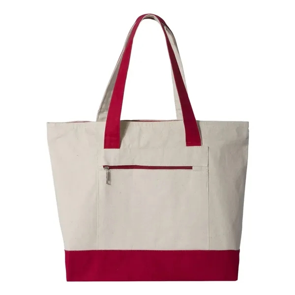 Q-Tees 19L Zippered Tote - Q-Tees 19L Zippered Tote - Image 13 of 16