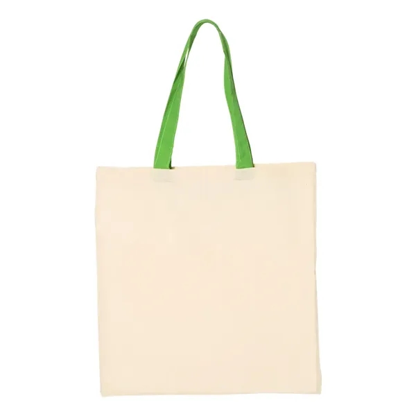 Q-Tees Economical Tote with Contrast-Color Handles - Q-Tees Economical Tote with Contrast-Color Handles - Image 19 of 40