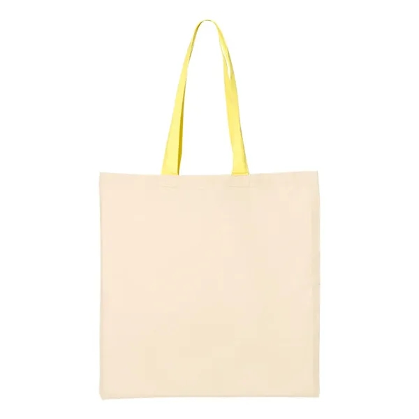 Q-Tees Economical Tote with Contrast-Color Handles - Q-Tees Economical Tote with Contrast-Color Handles - Image 39 of 40