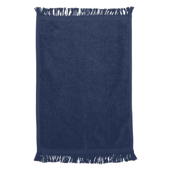 Q-Tees Fringed Fingertip Towel - Q-Tees Fringed Fingertip Towel - Image 0 of 12