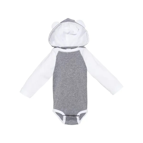 Rabbit Skins Infant Fine Jersey Character Hooded Long Sle... - Rabbit Skins Infant Fine Jersey Character Hooded Long Sle... - Image 1 of 6