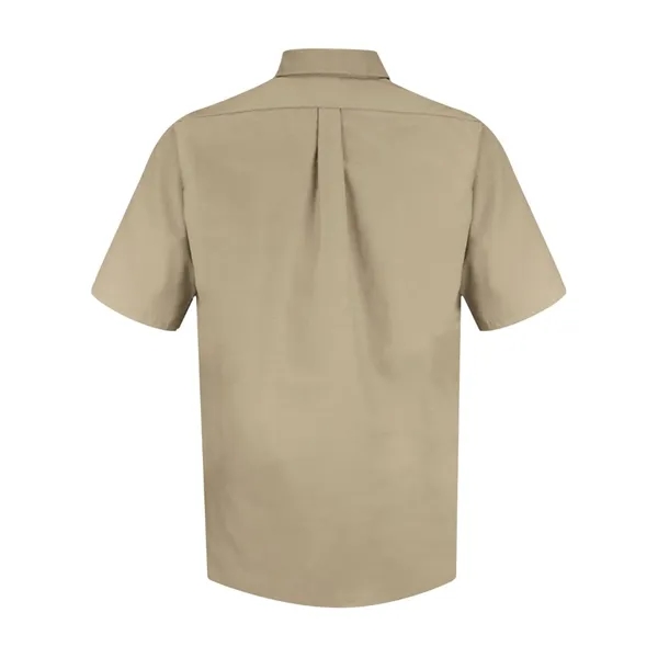 Red Kap Men's Poplin Short Sleeve Dress Shirt - Red Kap Men's Poplin Short Sleeve Dress Shirt - Image 6 of 18