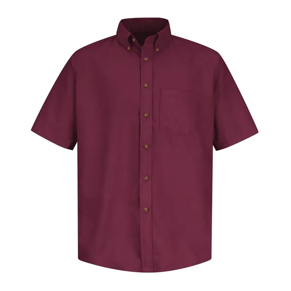 Red Kap Men's Tall Poplin Short Sleeve Dress Shirt - Red Kap Men's Tall Poplin Short Sleeve Dress Shirt - Image 0 of 18