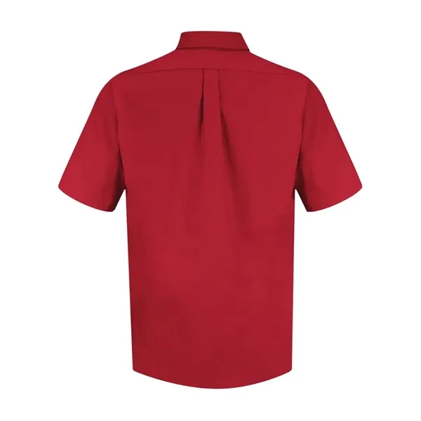 Red Kap Men's Tall Poplin Short Sleeve Dress Shirt - Red Kap Men's Tall Poplin Short Sleeve Dress Shirt - Image 12 of 18