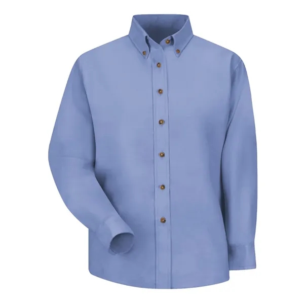 Red Kap Women's Poplin Dress Shirt - Red Kap Women's Poplin Dress Shirt - Image 3 of 10
