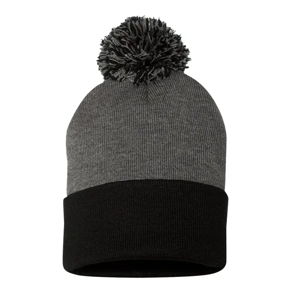 Sportsman 12" Pom-Pom Cuffed Beanie - Sportsman 12" Pom-Pom Cuffed Beanie - Image 10 of 64