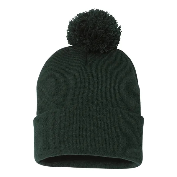 Sportsman 12" Pom-Pom Cuffed Beanie - Sportsman 12" Pom-Pom Cuffed Beanie - Image 15 of 64