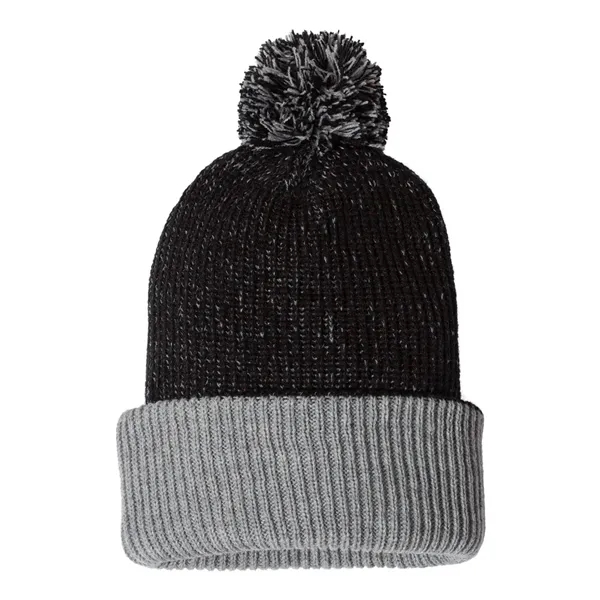 Sportsman 12" Speckled Pom-Pom Cuffed Beanie - Sportsman 12" Speckled Pom-Pom Cuffed Beanie - Image 2 of 6