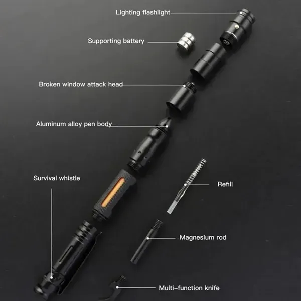 Aluminum Alloy Self-defense Multifunctional Tactical Pen - Aluminum Alloy Self-defense Multifunctional Tactical Pen - Image 1 of 4