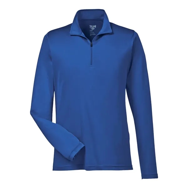 Team 365 Men's Zone Performance Quarter-Zip Pullover - Team 365 Men's Zone Performance Quarter-Zip Pullover - Image 11 of 12