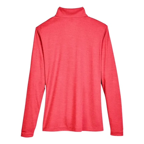 Team 365 Women's Zone Sonic Heather Performance Quarter-Z... - Team 365 Women's Zone Sonic Heather Performance Quarter-Z... - Image 14 of 16