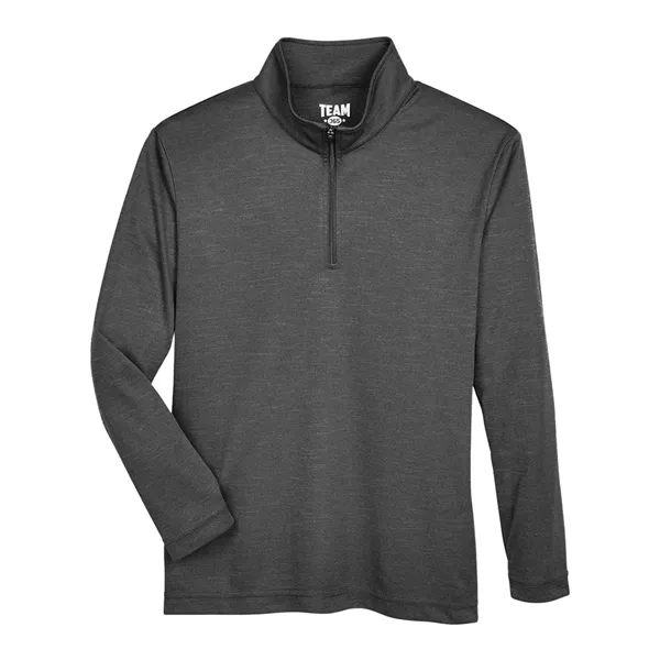Team 365 Youth Zone Sonic Heather Performance Quarter-Zip...