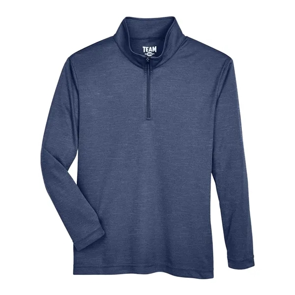 Team 365 Youth Zone Sonic Heather Performance Quarter-Zip...