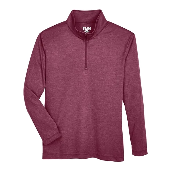 Team 365 Youth Zone Sonic Heather Performance Quarter-Zip...
