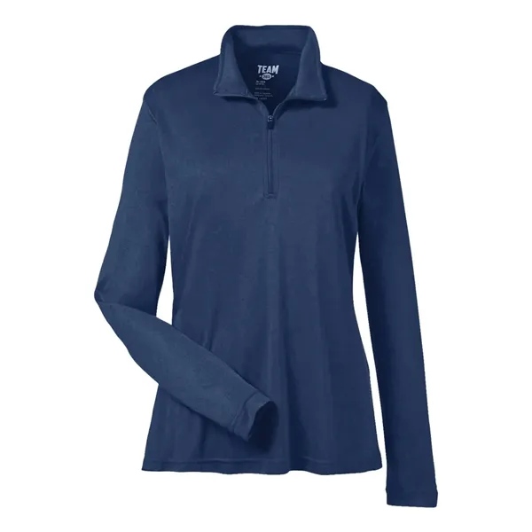 Team 365 Women's Zone Performance Quarter-Zip Pullover - Team 365 Women's Zone Performance Quarter-Zip Pullover - Image 3 of 12