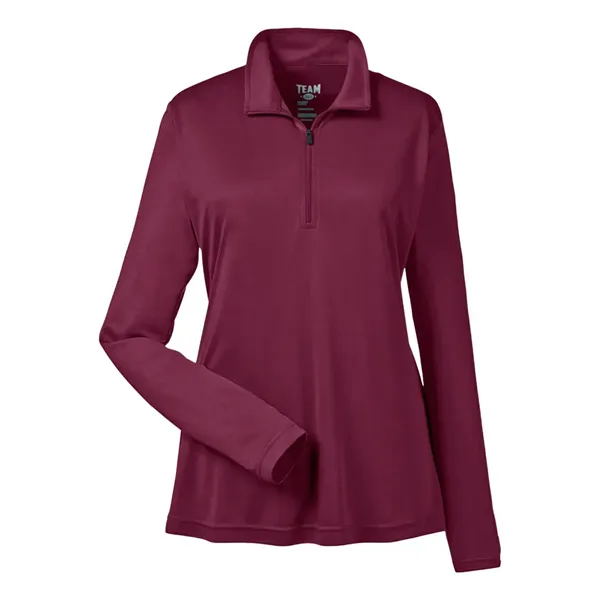 Team 365 Women's Zone Performance Quarter-Zip Pullover - Team 365 Women's Zone Performance Quarter-Zip Pullover - Image 7 of 12