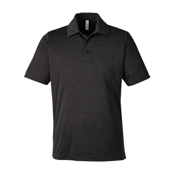 Team 365 Men's Zone Sonic Heather Performance Polo - Team 365 Men's Zone Sonic Heather Performance Polo - Image 3 of 10