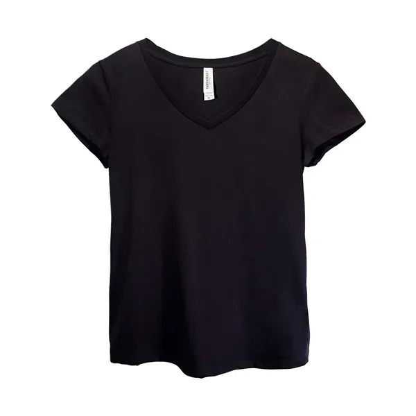 Custom Threadfast Apparel Women's Ultimate CVC V-Neck T-Shirt